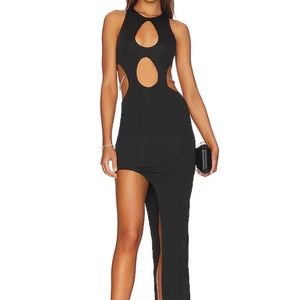 Superdown Dallas Cut Out Dress in black